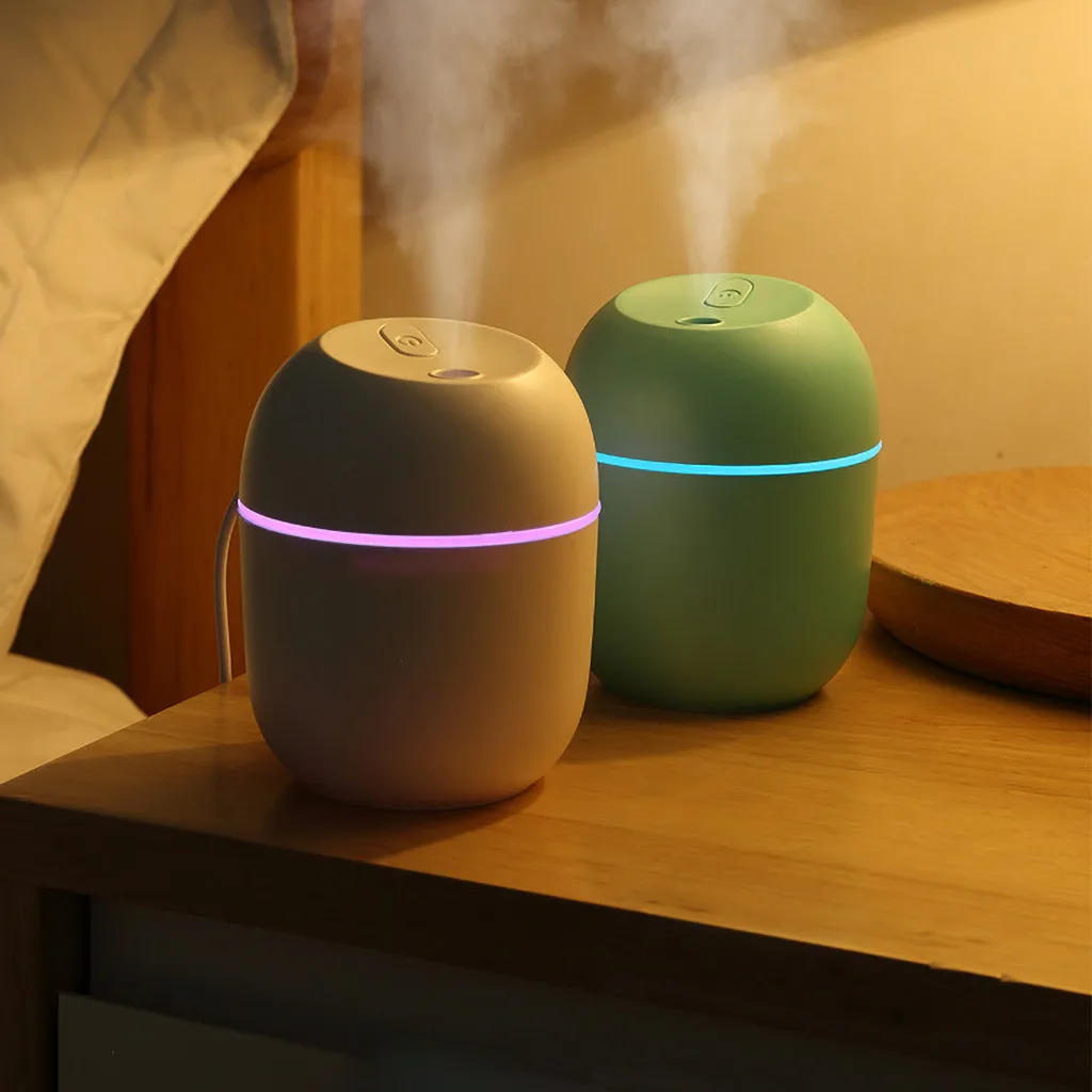 2021 Ultrasonic Mini Air Humidifier 200ML Aroma Essential Oil Diffuser for Home Car USB Fogger Mist Maker with LED Night Lamp | Дом и сад