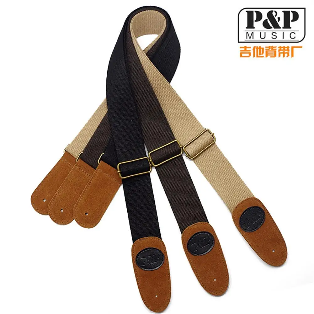 

Pure Cotton Adjustable Guitar Straps Fork Acoustic Guitar Electric Guitar Bass Strap