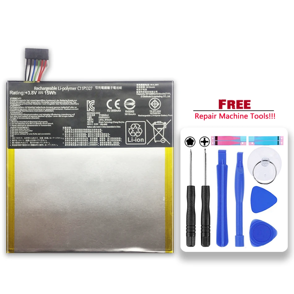 Аккумулятор для планшета C11P1327 Asus Fonepad 7 FE170CG ME170C FE170 Fonepad7 K017 K012 3910 мАч | Компьютеры и