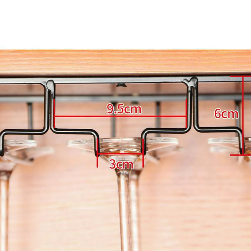 Вино Стекло es держатель для крепления на подвесная полка Кухня бар настенный