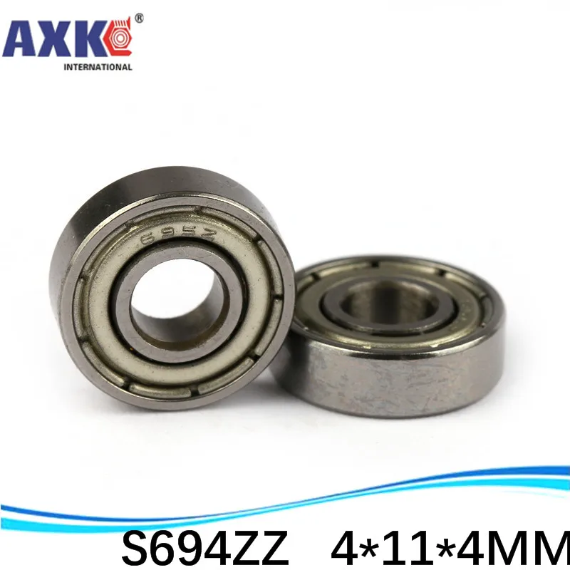 (1 шт.) шарикоподшипник с глубоким желобом для тонкой стены 694ZZ 694 2RS S694ZZ 4*11*4 мм|Валы|