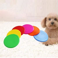 dog toy interactive pet chew toys flying discs soft rubber disc silicone flying saucer funny outdoor training puppy products