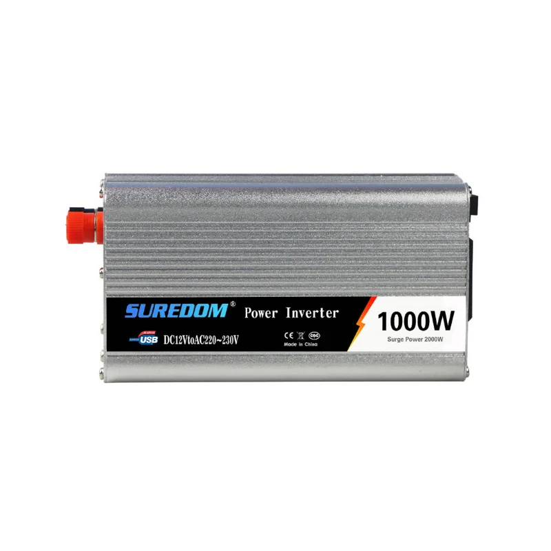 1000 Вт Инвертор с одним входом USB DC 12V 24V портативный автомобильный адаптер для