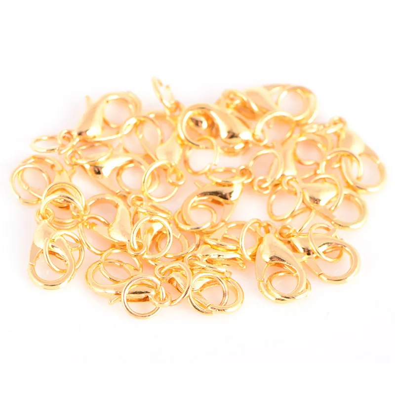 Большие антикварные застежки-карабины для браслетов ожерелий соединители