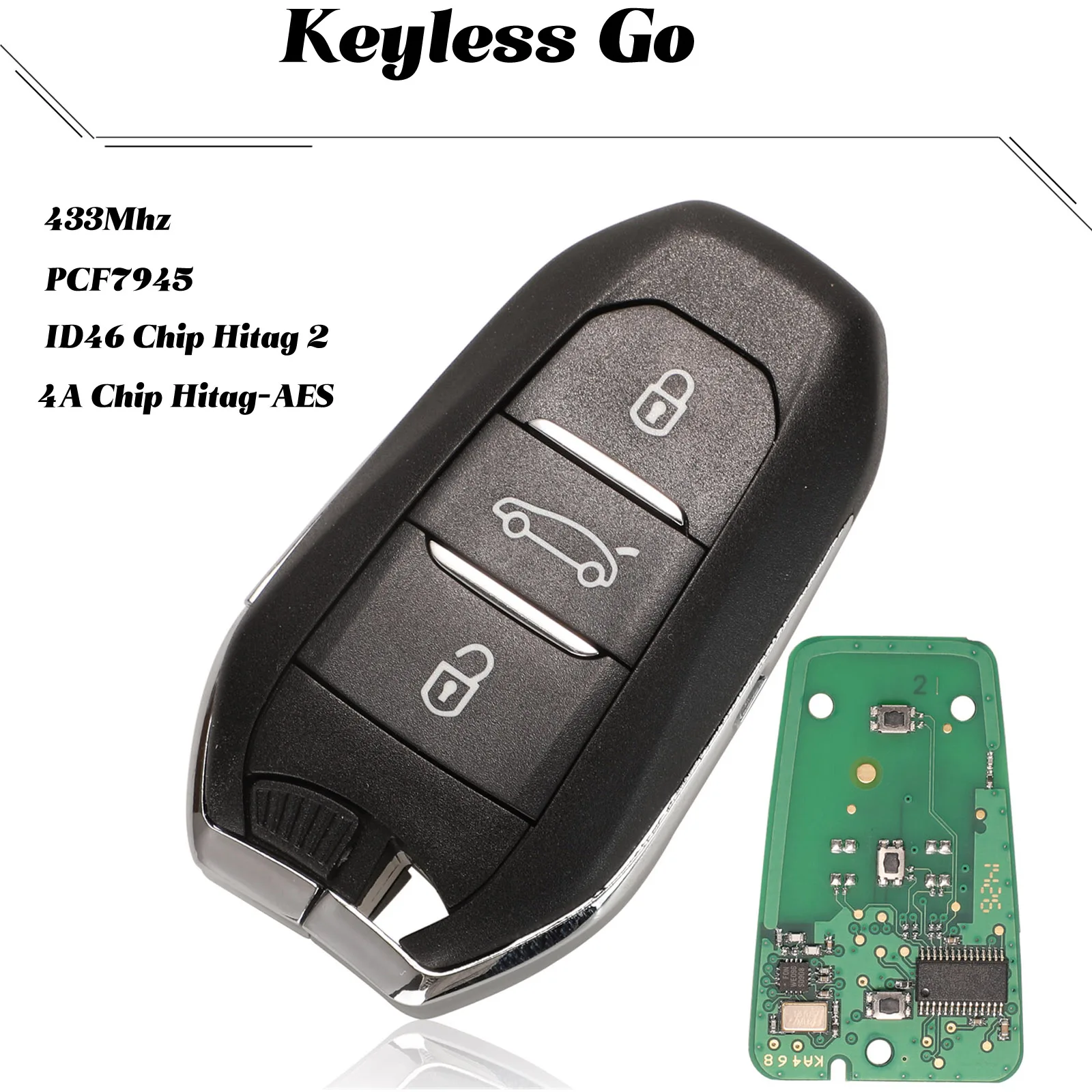 Jingyuqin дистанционный 3b автомобильный брелок для Peugeot 308 508 Citroen C4 DS4 DS5 пустой чехол