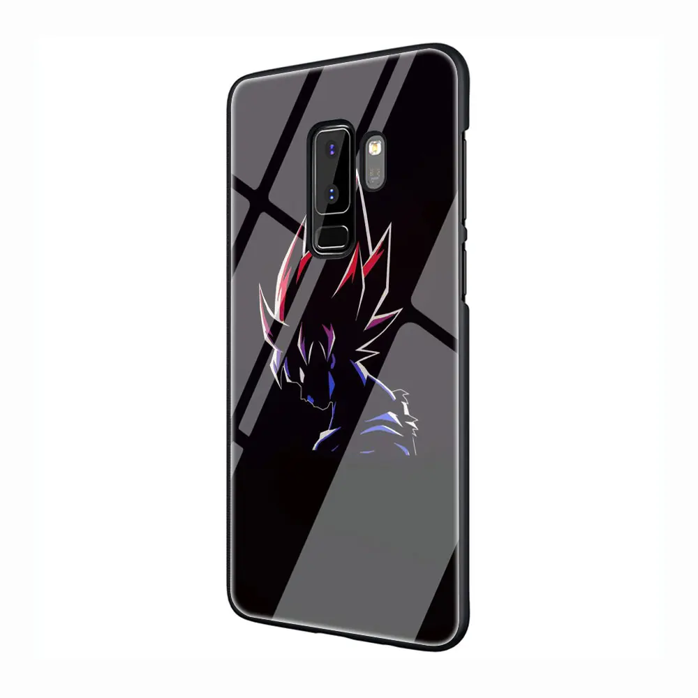 G9 Dragon Ball z Супер Братья Марио логотип закаленное Стекло TPU черный чехол для Galaxy S7 Edge S8 S9 S10 Plus, Note 8, 9, 10, A10 20 30 40 50 60 - Цвет: G9
