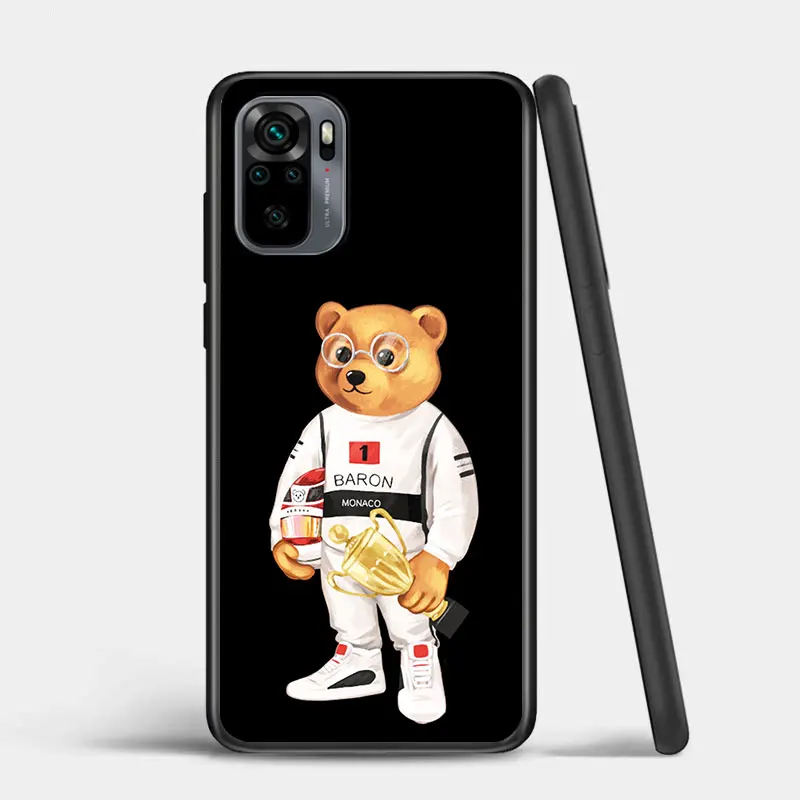 Милый медведь с рисунком из мультфильмов на осень чехол для телефона Xiaomi Redmi Note 9 9S