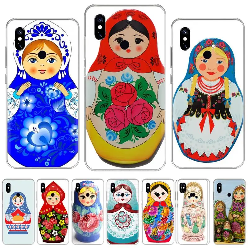 

Retro cute Russian doll Phone Cases For Xiaomi Redmi 7 9t 9se k20 mi8 max3 lite 9 note 8 9s 10 pro