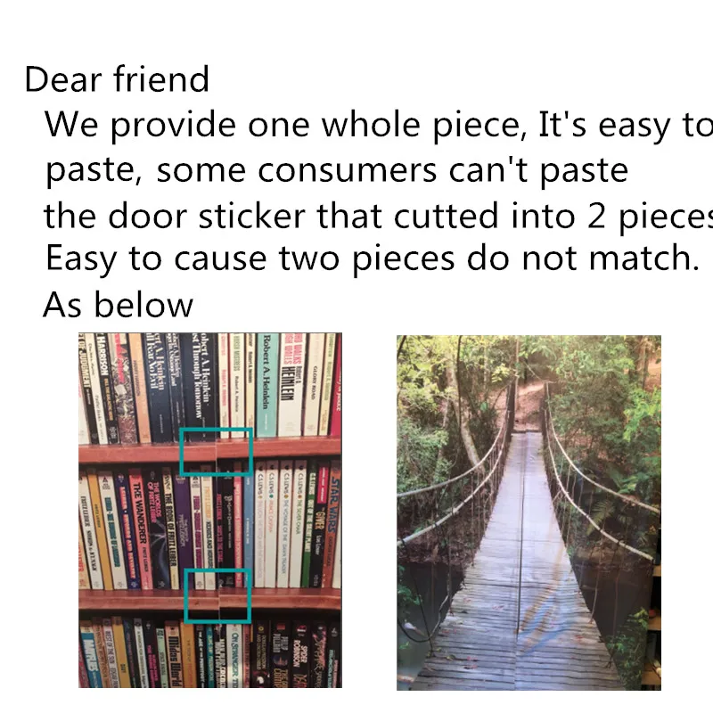 Цельнокроеные двери Стикеры Library обои для дома гостиной DIY самоклеющиеся стены
