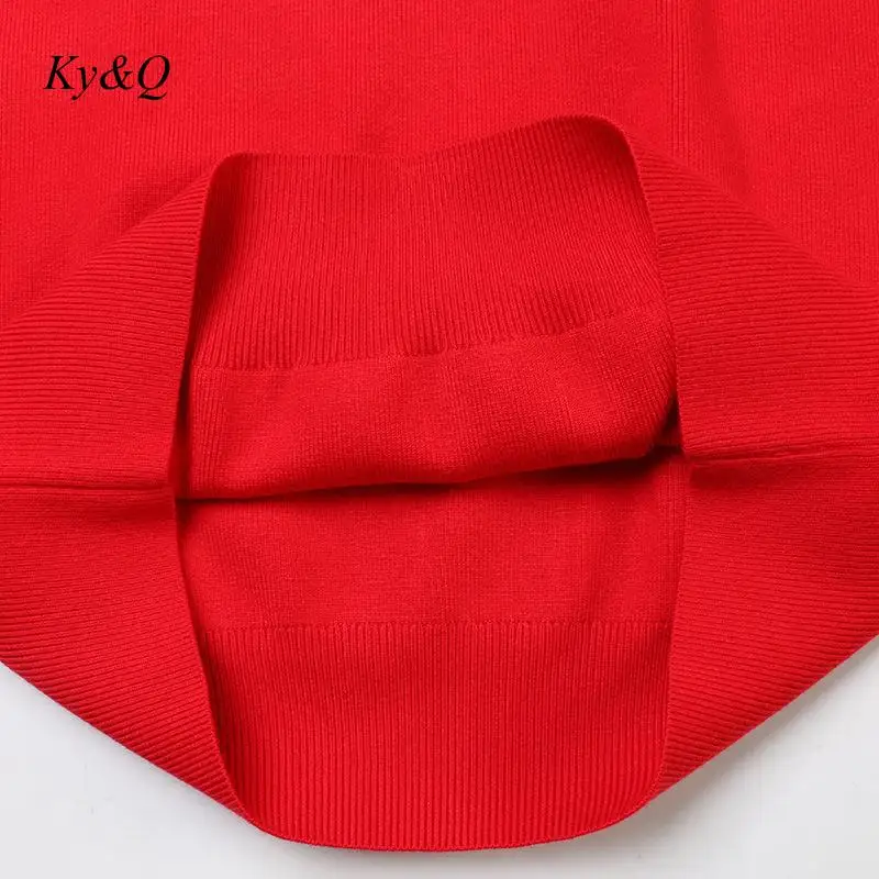 Женский свитер с полосками Красный пуловер длинными рукавами зима 2020 | Женская