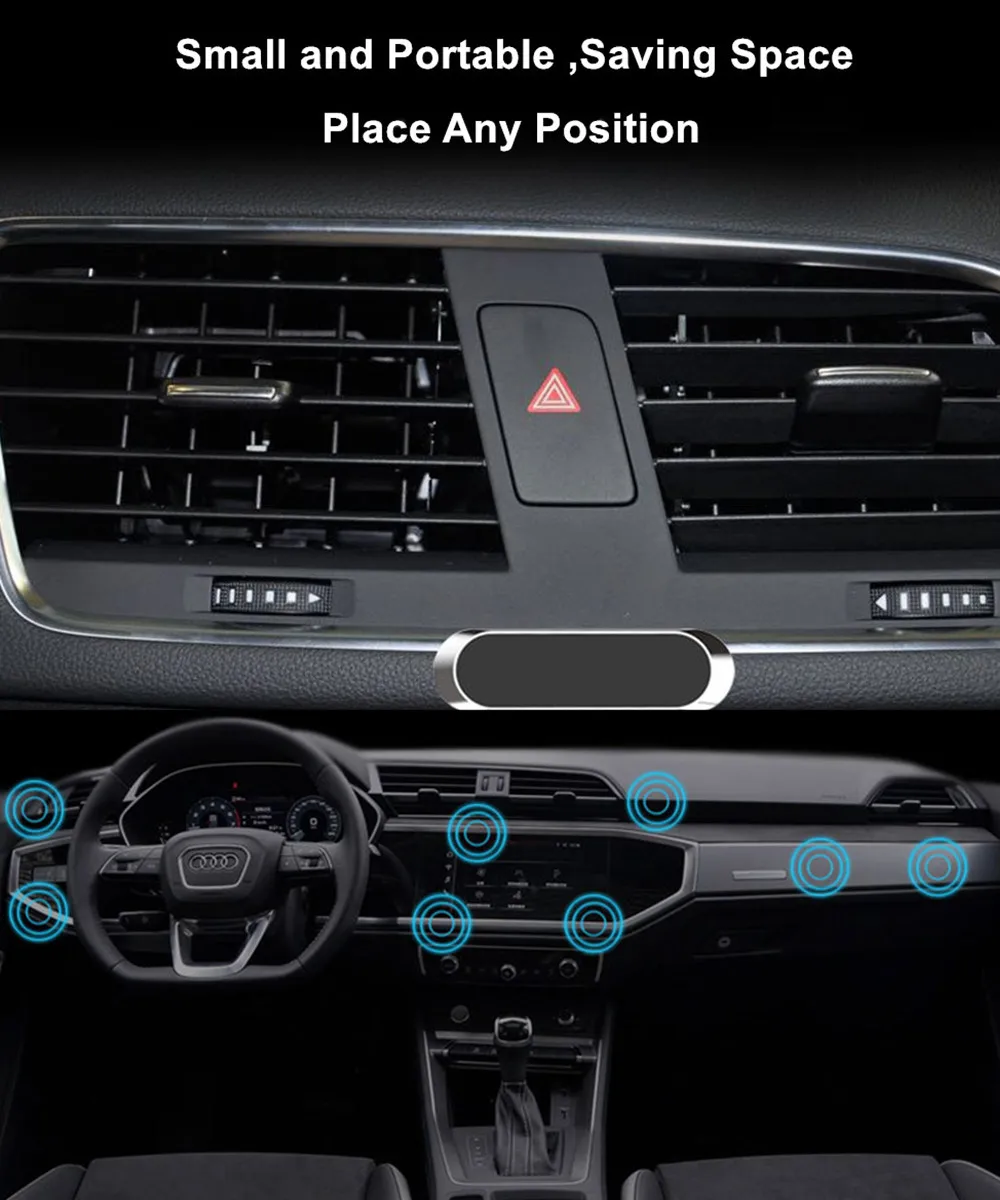 Магнитный держатель для телефона iPhone 11 универсальный автомобильный приборной