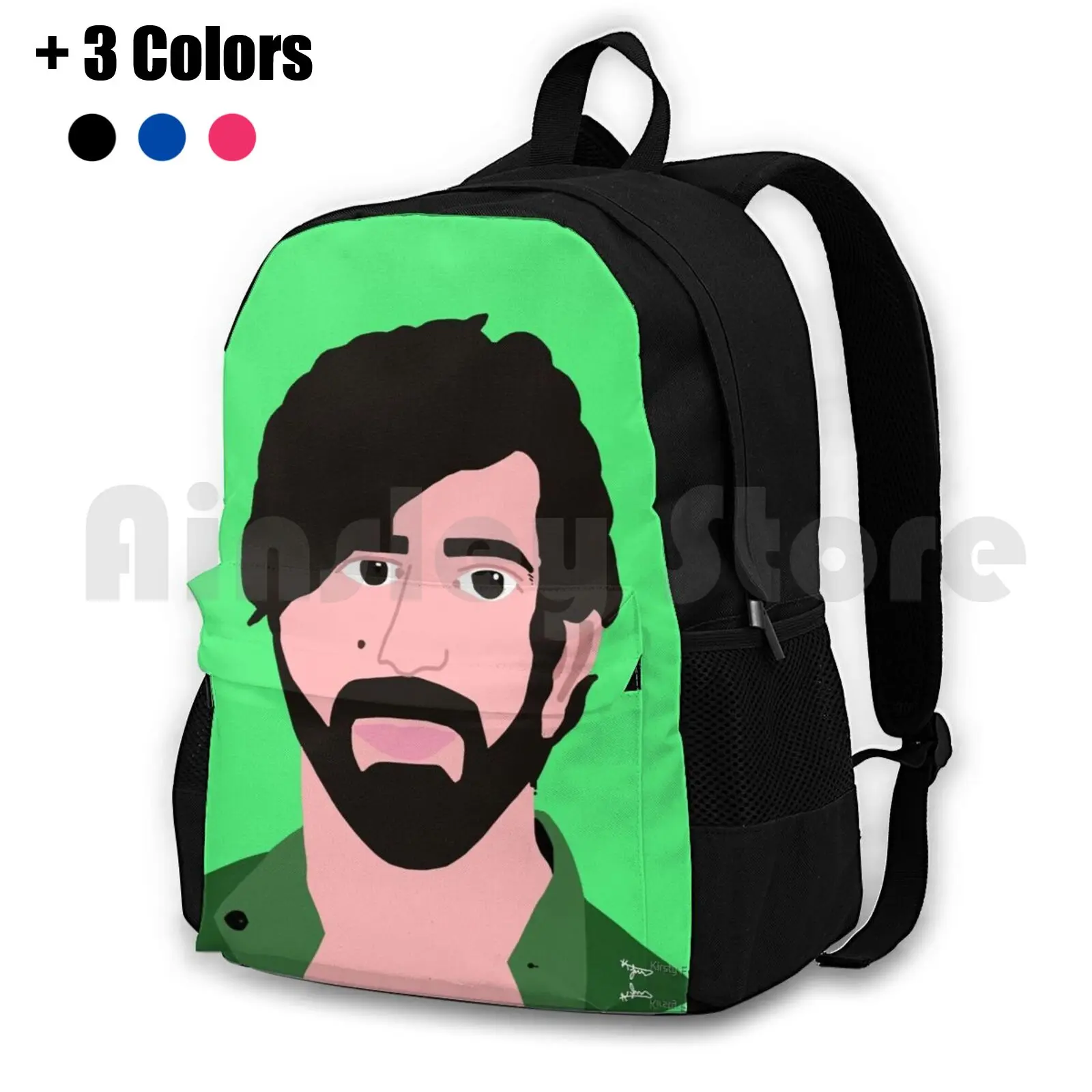 

Yannis Philippakis-Foals Outdoor Hiking Backpack Waterproof Camping Travel Foals Yannis Philippakis Band British Band Music
