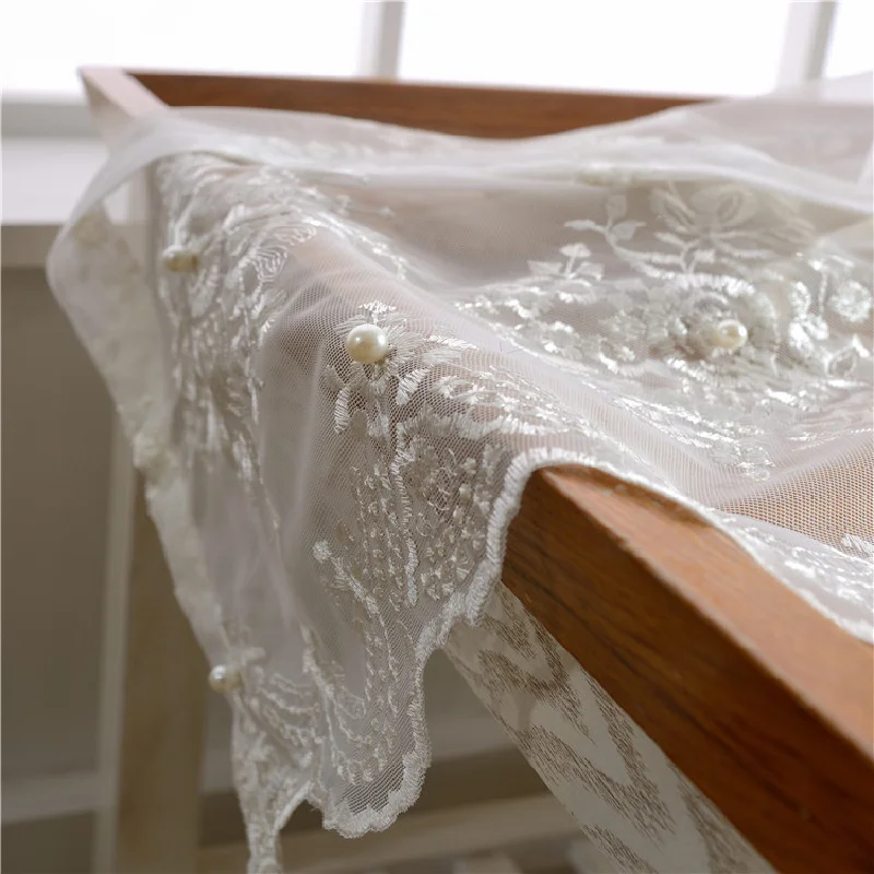 Занавеска с вышивкой в европейском стиле для гостиной столовой спальни