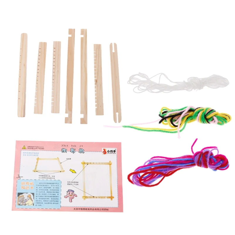

DIY Assembled Handloom Weaving Loom Science Technology Educational Children Toy