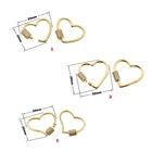 В форме сердца застежка латунь, цирконий с винтовым замком застежкой DIY ручной работы, в готическом стиле, кулон ожерелье ювелирные изделия аксессуары