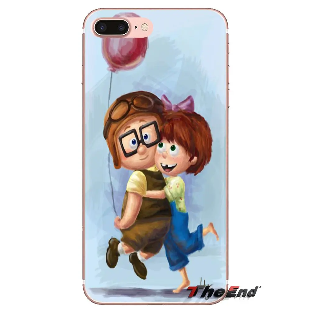 Карл и Элли мультфильм красоты для huawei P Smart Y6 P8 P9 P10 Plus Nova P20 Lite Pro Mini 2017 SLA-L02 SLA-L22 2i