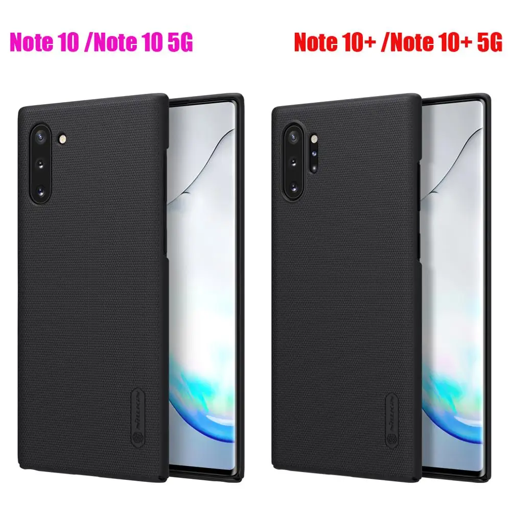 Чехлы для Samsung Galaxy S10 Plus S10e + 5G Nillkin матовый жесткий чехол в подарок прозрачный