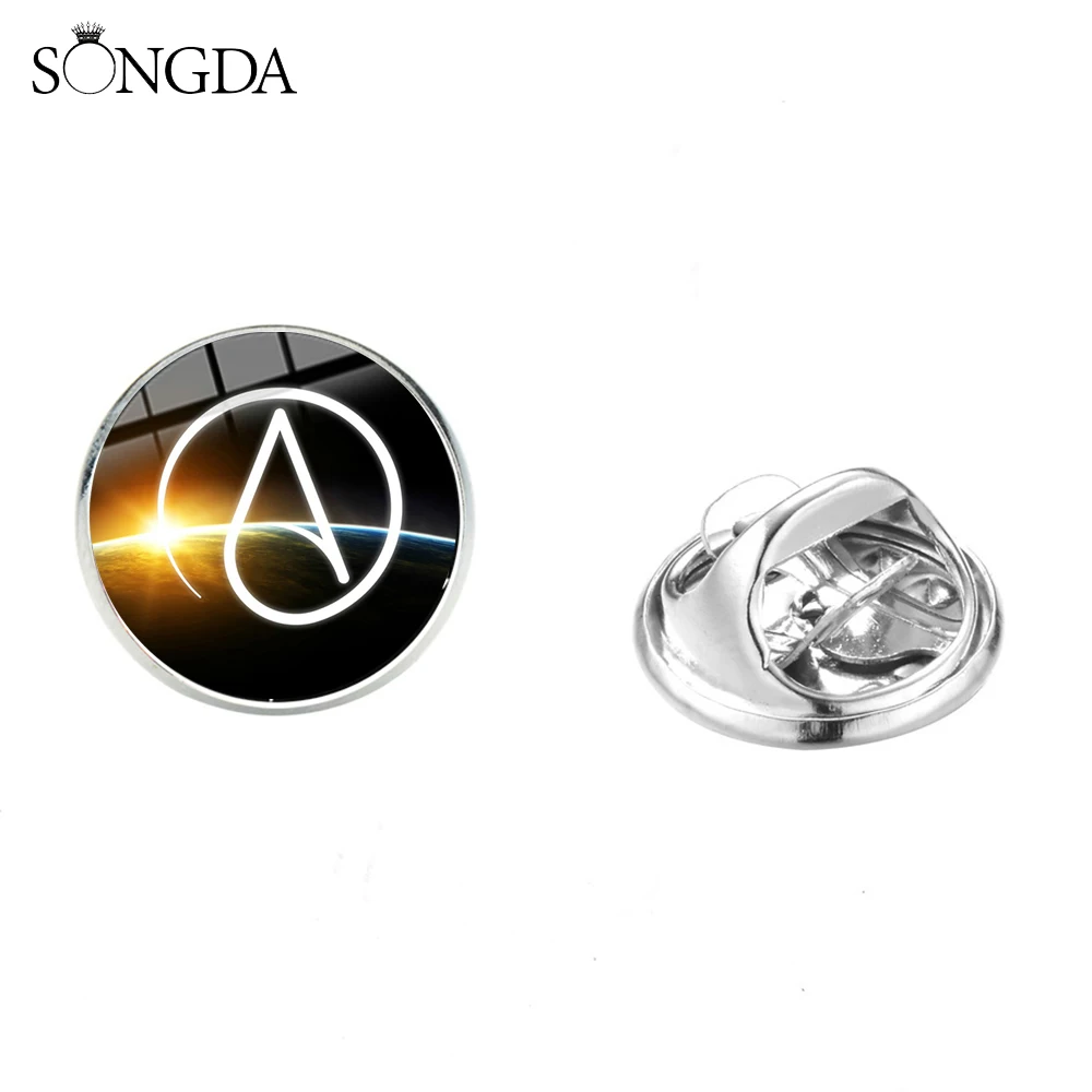 Минимализм атеизм движение значки стимпанк атеист Символ атома материализм