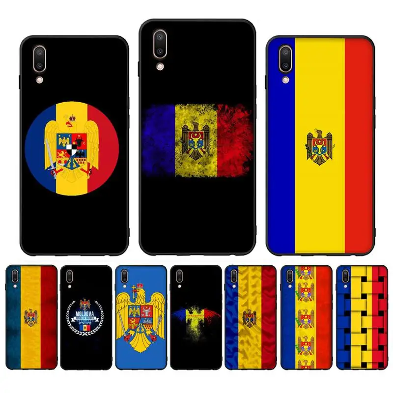 

Moldova Flag Phone Case Case For Oppo Reno Realme C3 6Pro Cover For vivo Y91C Y17 Y19