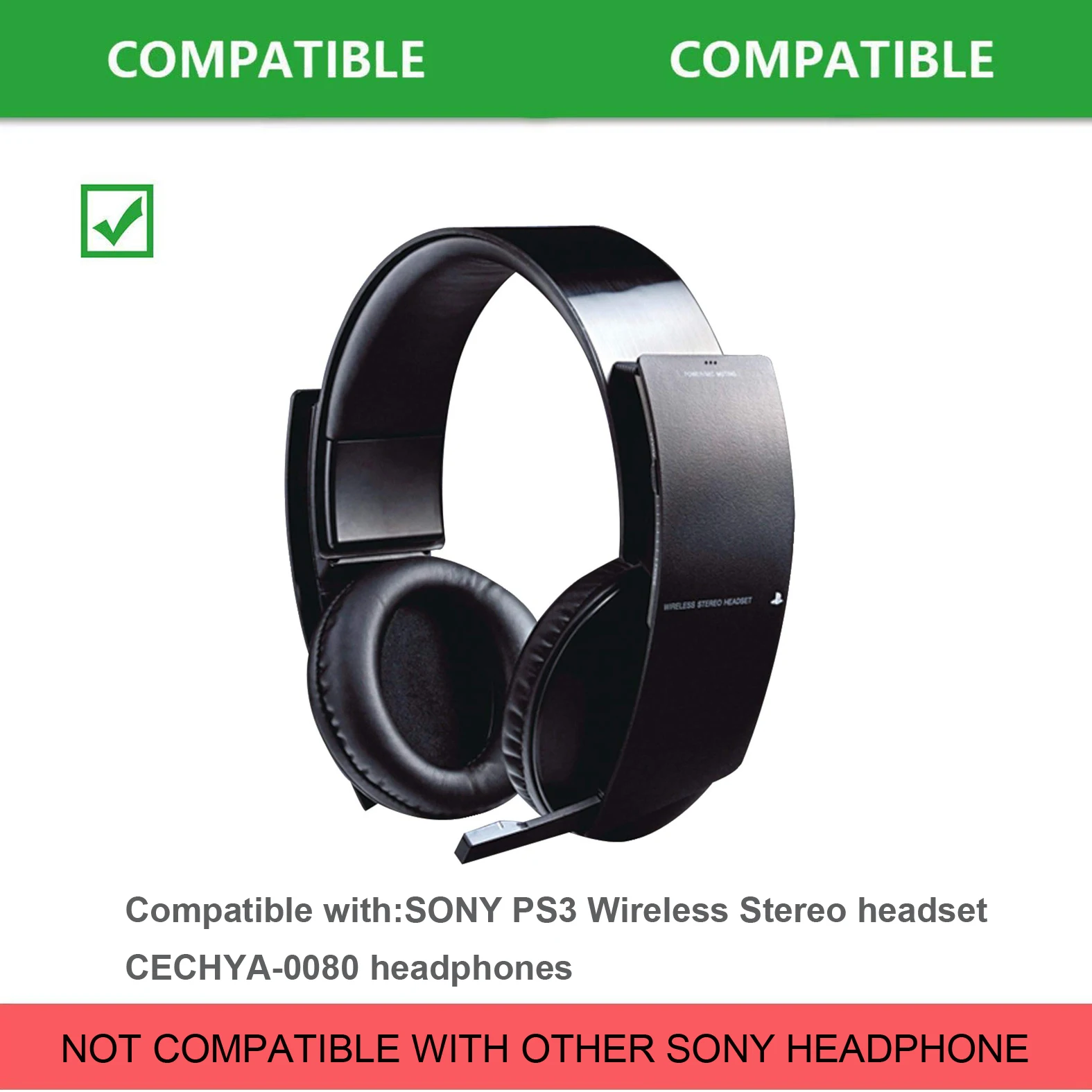 Defean Замена велюровые амбушюры подушки амбушюры для SONY PS3 PS4 беспроводные стерео CECHYA-0080 наушники