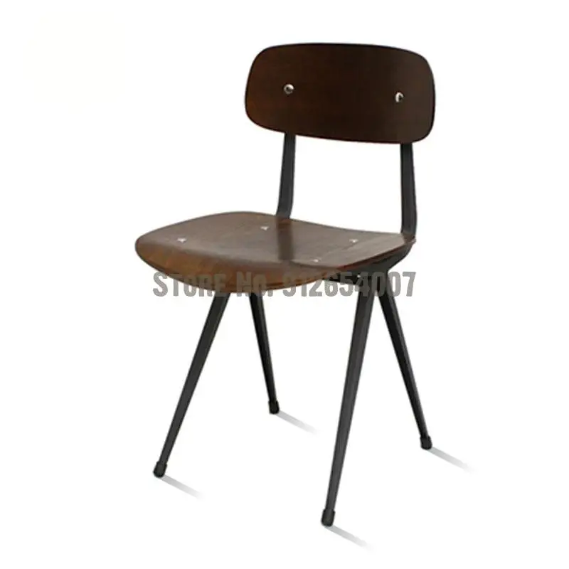 Customized Nordic Minimalist Wrought Iron Study Ins Family Dining Chair Retro Desks And Chairs Loft Conference Industrial | Мебель