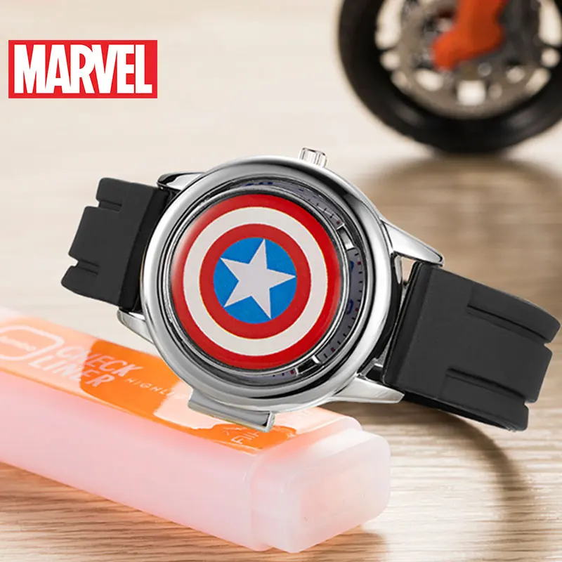 Genuine Marvel Avengers Children Silicone Watches Spiderman Boys Kids Party Gift Clock Wrist Relogio Student Disney Teen Time