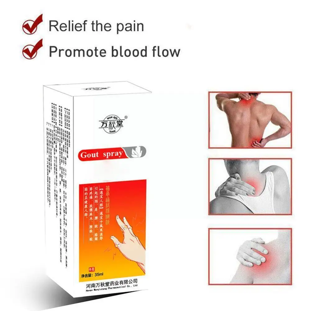 

Спрей для снятия боли в мышцах, синяках, отеках, артрите, суставах, 35 мл