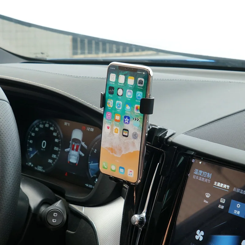 

Fit For Volvo XC60 2018 2019 2020 2021 Car Accessories Air Vent Mout Stand Mobile Smart Phone Support 1 Set