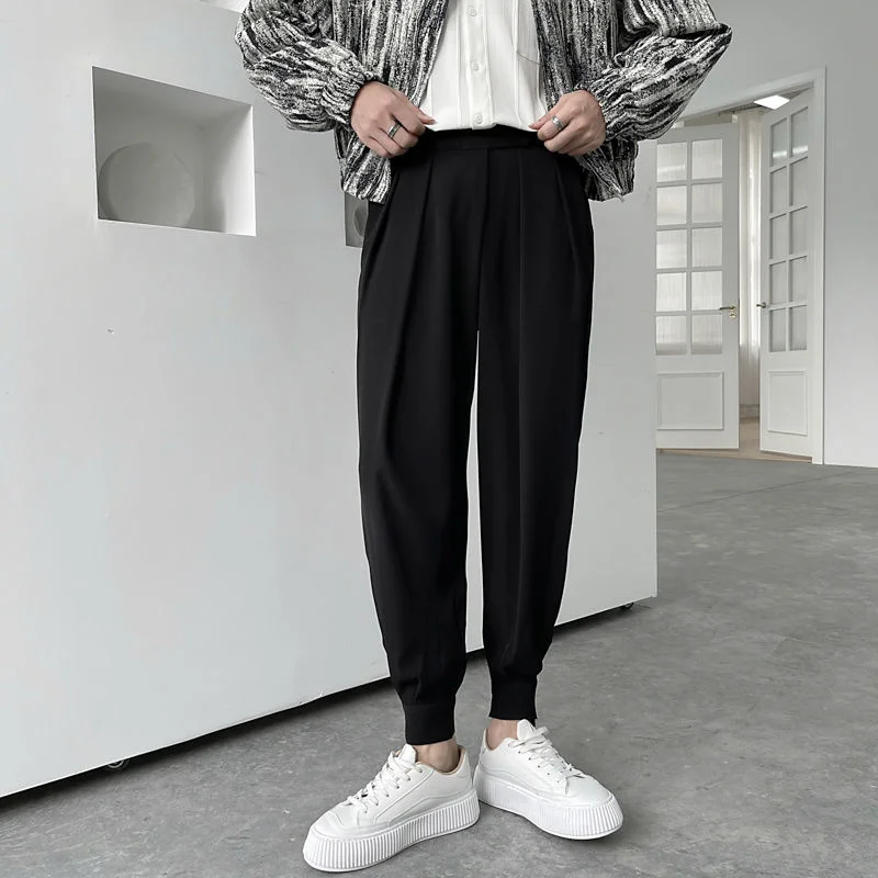 

Men's Trousers Haren Pants Magic Stickers Solid Color Spring And Autumn Tidal Current Sport Streetwear New Arrivals Recommend