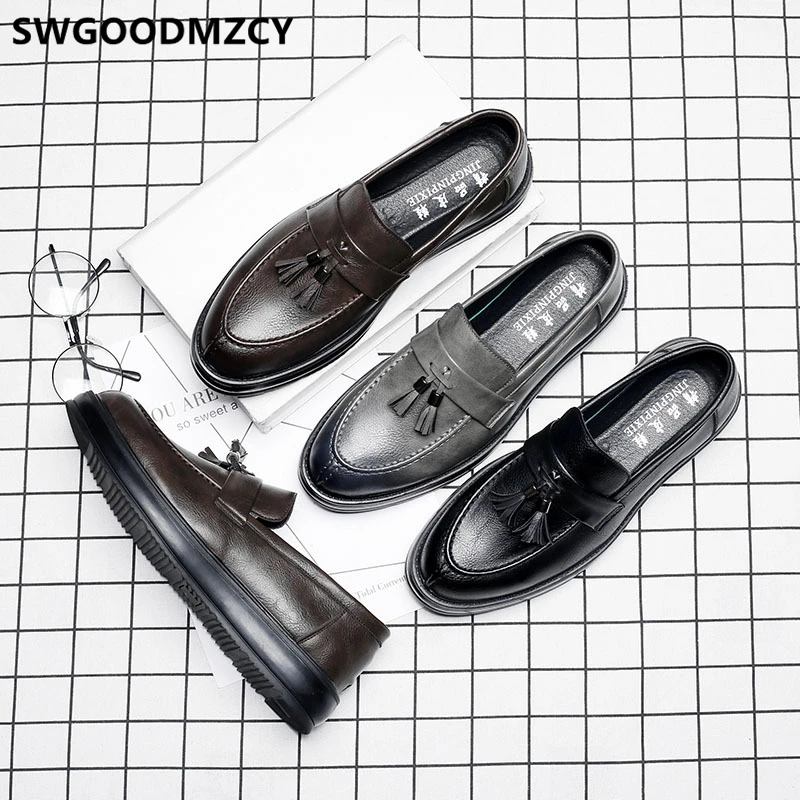 

Dress Shoes Men Formal Coiffeur Party Shoes For Men Office Italian Brand Wedding Shoes Men Loafers Sepatu Slip On Pria Ayakkabi