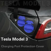 silicone charging 2pcs port protection waterproof dust cover car accessories car charger protection cap for tesla model 3