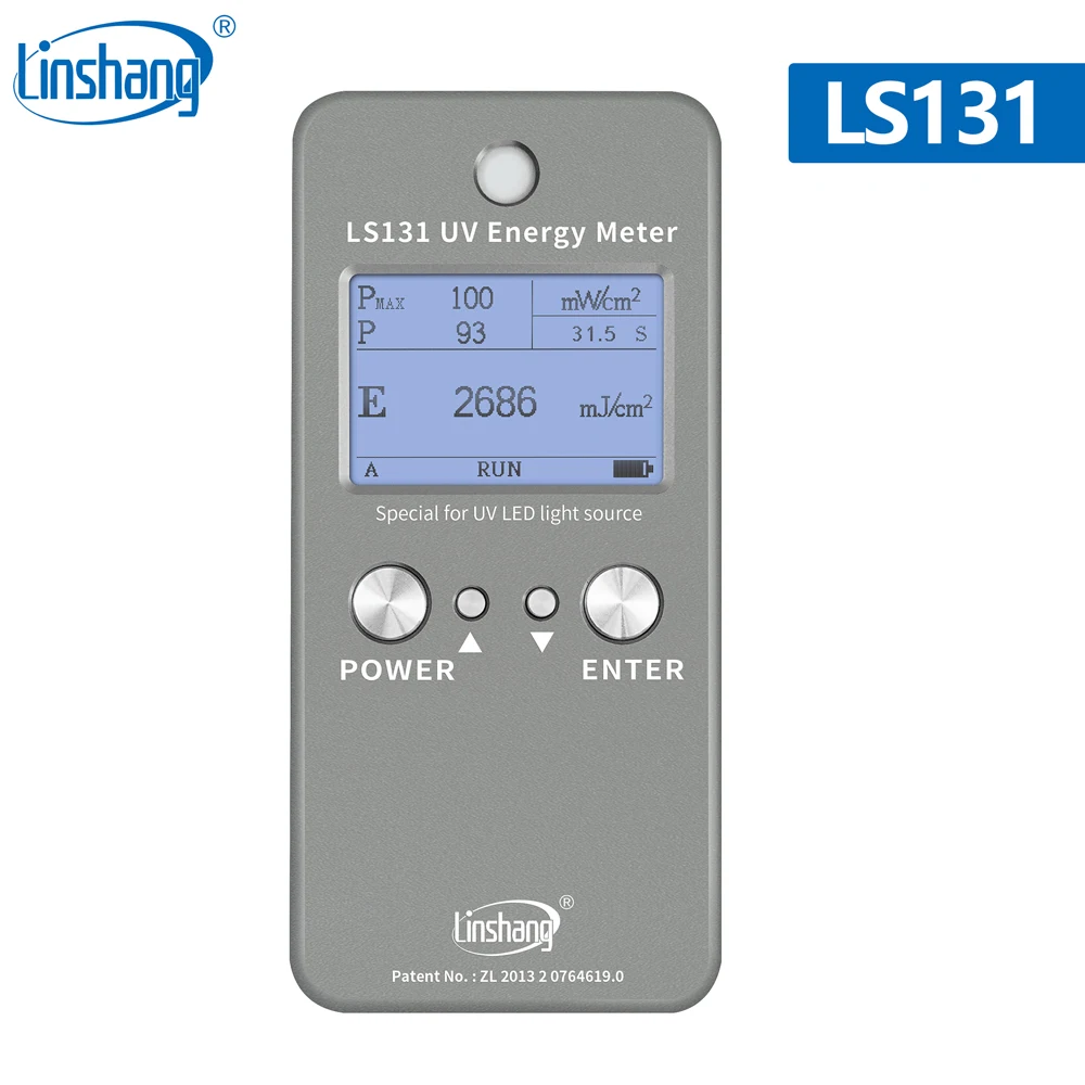 Linshang LS128 УФ измеритель энергии LS131 UVA radiometer UV power puck для УФ-светодиодного плоского