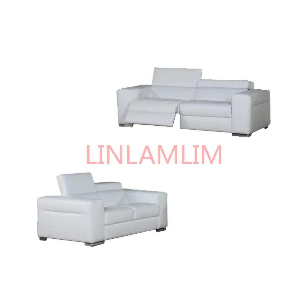 

Linlamlim electric recliner relax theater living room Sofa bed 2 / 3 seat functional genuine leather couch Nordic Cinema modern