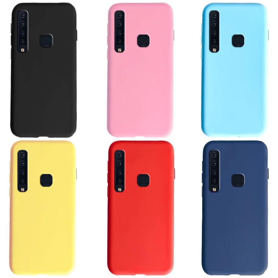 Чехол для телефона Samsung A9 2018 мягкий силиконовый чехол ярких цветов чехлы Galaxy SM-A920F