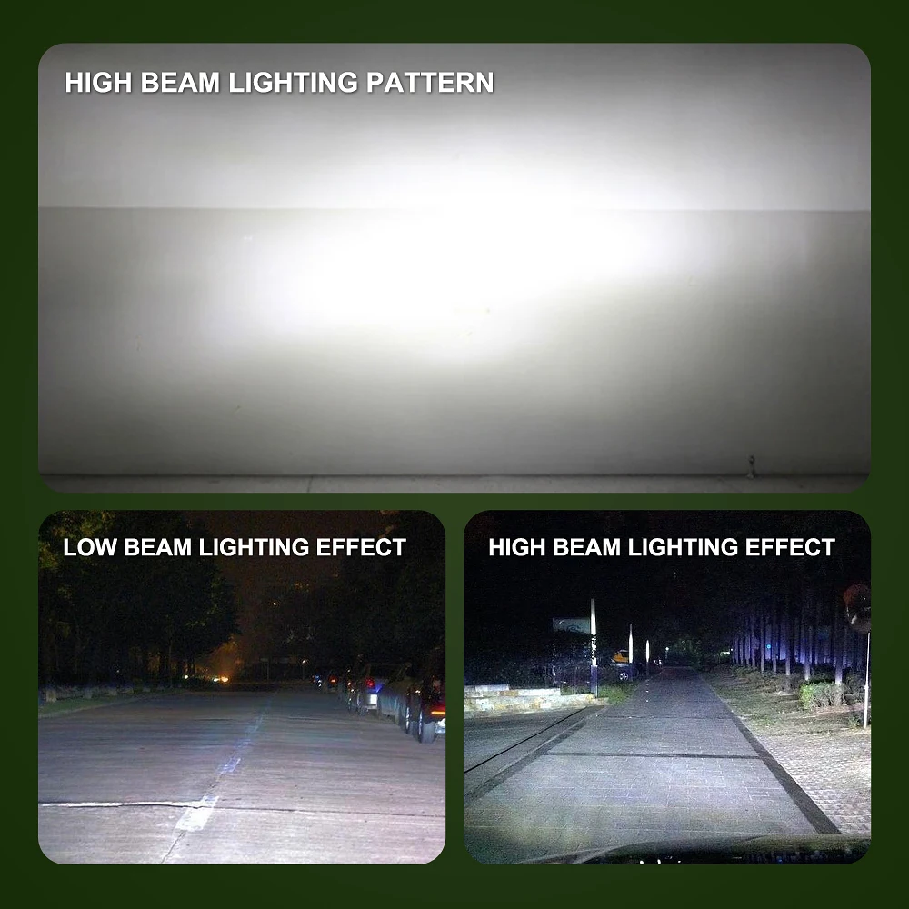 

LED Car Headlight Cool White Parts Replacement High low beam Fog 2pcs 72W