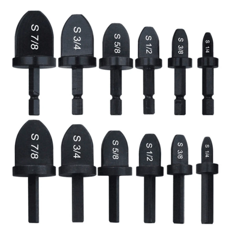 

6pcs Tube Expander Swaging Tool Drill Bit Set for Air Conditioner Repair Forging G6DA