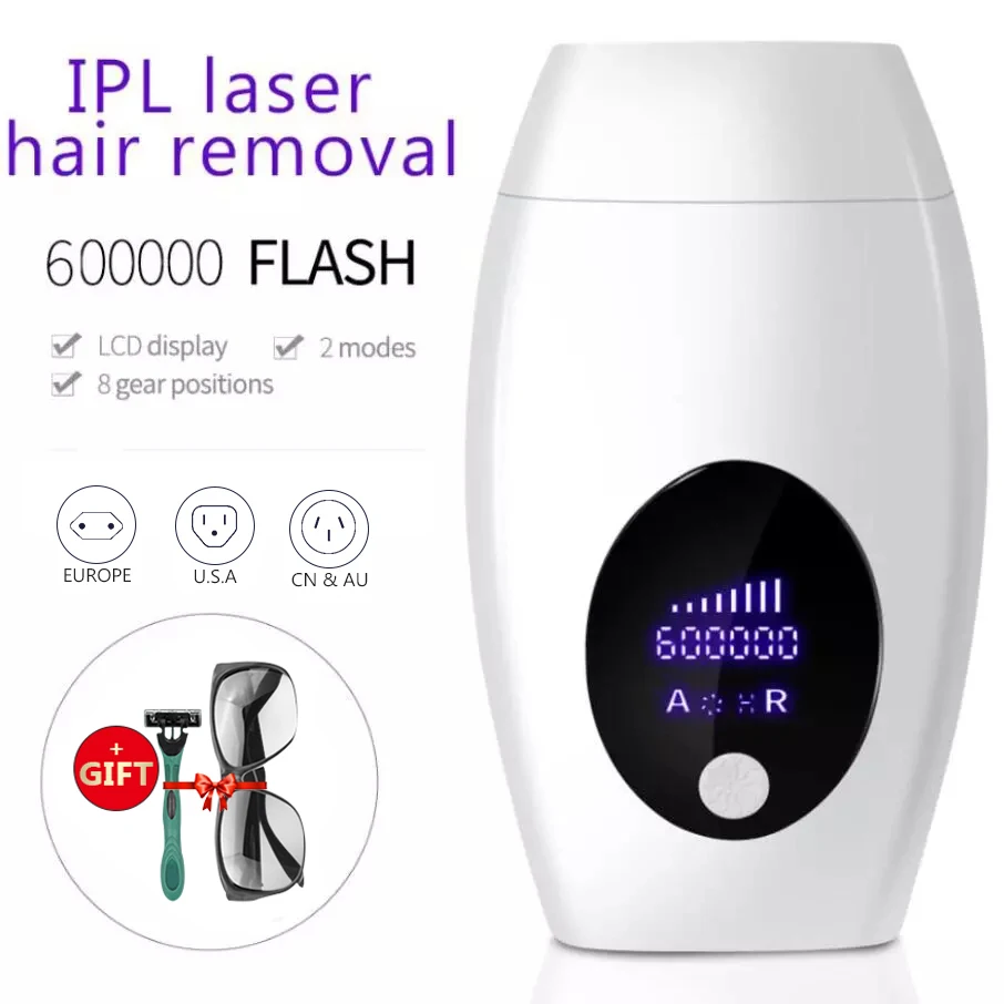 IPL Лазерный Аппарат для удаления волос Эпилятор с вспышкой профессиональный