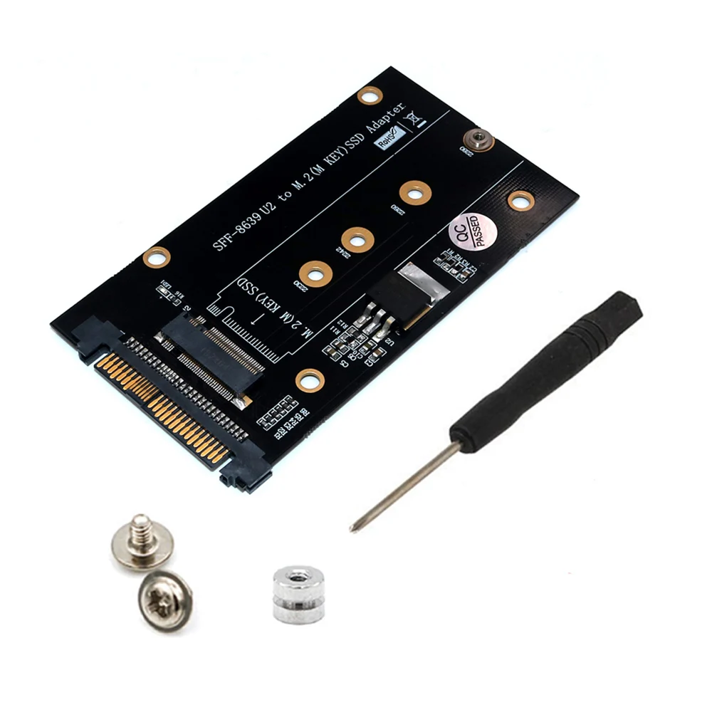 

SSD Adapter Card Set M.2 Key M SSD to SFF-8639 U.2 Hard Drive Riser Expansion Card for NVME SSD 2230/2242/2260/2280