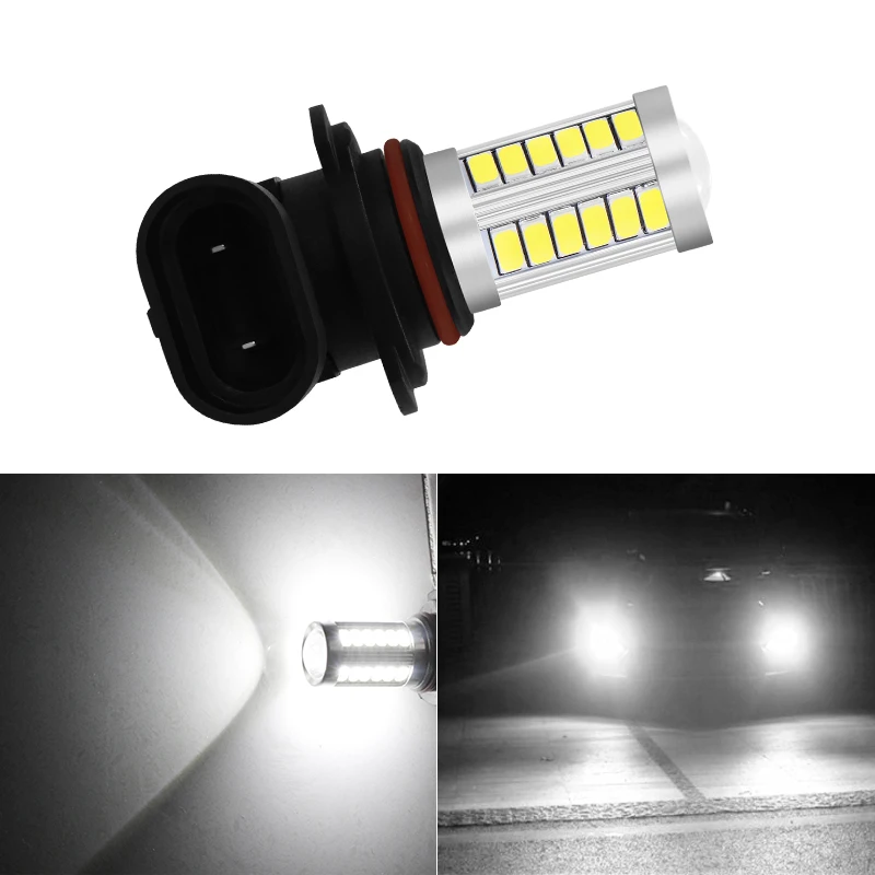 1 шт. автомобиль H8 H11 светодиодный 9005 hb3 9006 hb4 h4 h7 p13w H16 5630 33SMD противотуманные лампы