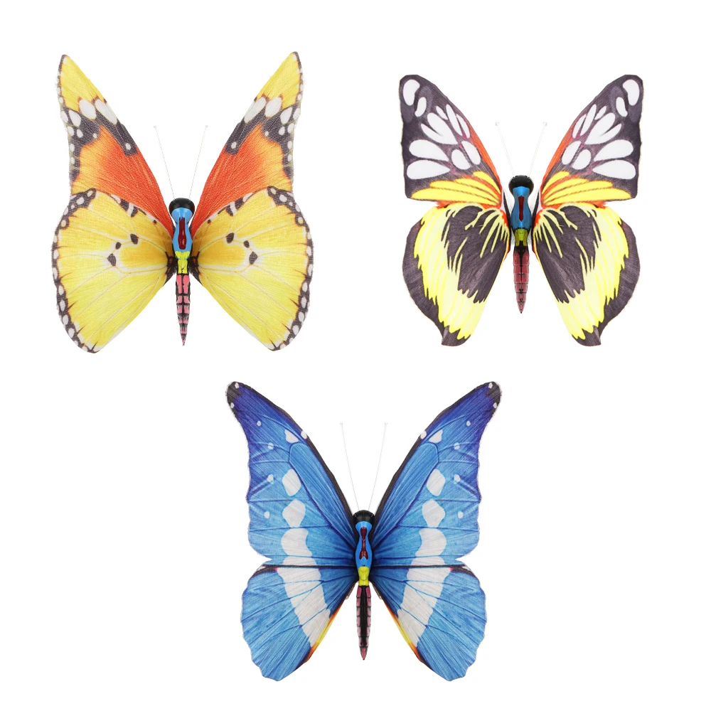 3 предмета в комплекте Светодиодная лампа на солнечных батареях бабочки огни