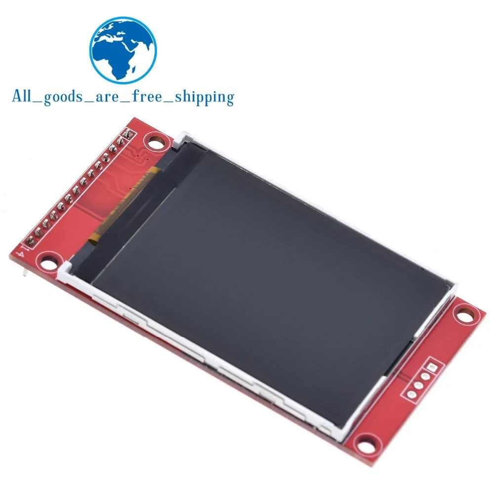 2," 2,4 дюйма 240x320 SPI TFT lcd модуль последовательного порта 5 В/3,3 В PCB адаптер Micro SD карта ILI9341 ЖК-дисплей белый светодиодный для arduino