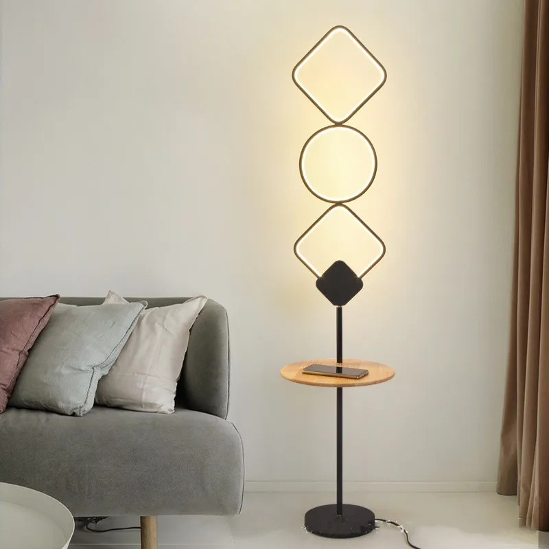 

Nordic Led Minimalist Floor Lamp Black White High Stand Sofas for Living Teen Room Bedroom Home Decor Indoor Lighting Fixture
