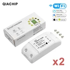 QIACHIP 2 шт. пульт дистанционного управления через приложение WiFi умный светильник универсальный выключатель таймер беспроводная работа с Alexa Google Home умный дом