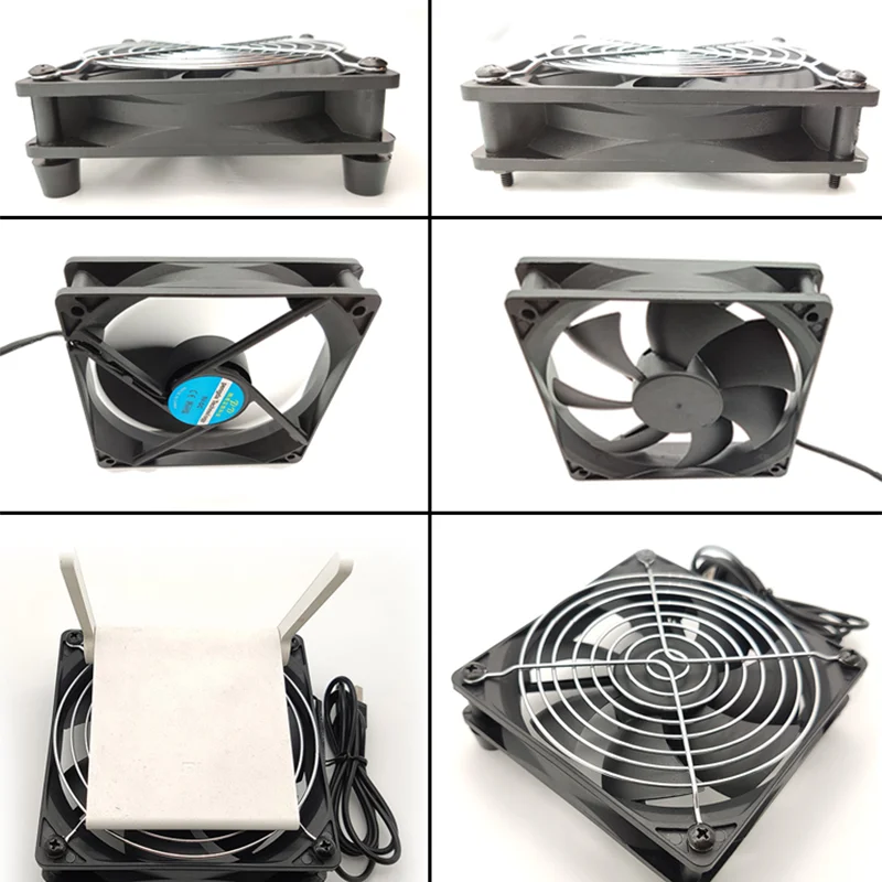 

Cooling Fan for Android TV Box Set Top Box Wireless Silent Quiet Cooler DC 5V USB Power Radiator Mini Fan 120x120x25mm