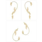 Серьги J60E в форме листьев, серьги на гусеничном ходу в виде листьев, серьги для подростков, куртки, ушные манжеты, подарки для девочек-подростков