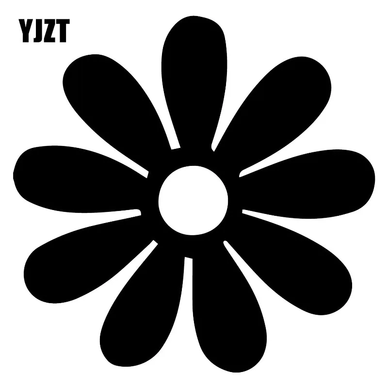 

YJZT 15.5X15.3CM Daisy Flower Cute Cartoon Window Decal Bumper Decoration Car Sticker C25-0655