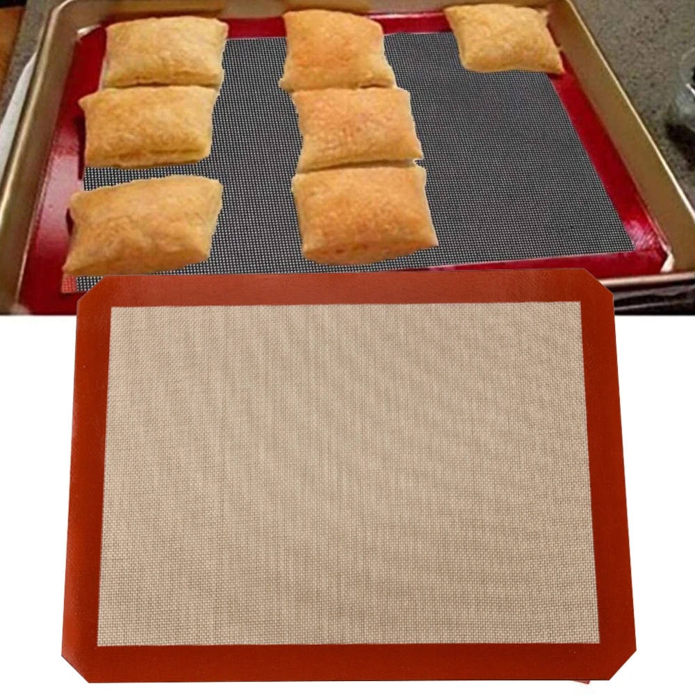 Силиконовые вилая кошма тепла ResistantOven выпечки сетка для Печенье Хлеб миндальное