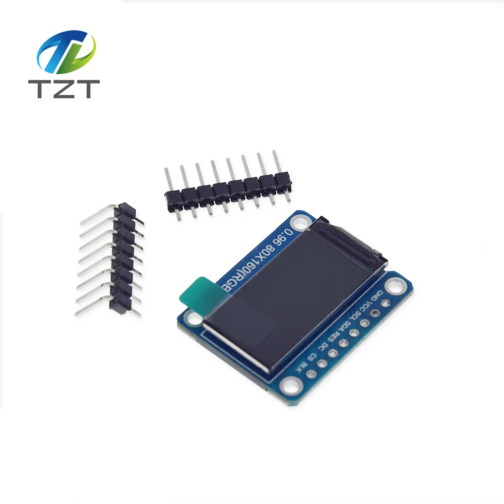 TZT TFT дисплей 0,96/1,3 дюймов ips 7P SPI HD 65K полноцветный ЖК-модуль ST7735 Привод IC 80*160(не OLED) для Arduino