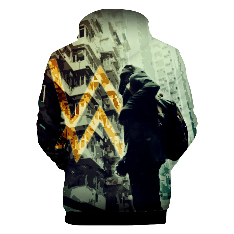 Стиль Alan Walker электронная музыка Tiancai Allen Walker сопутствующие товары осенняя одежда 3D цветная печать Толстовка