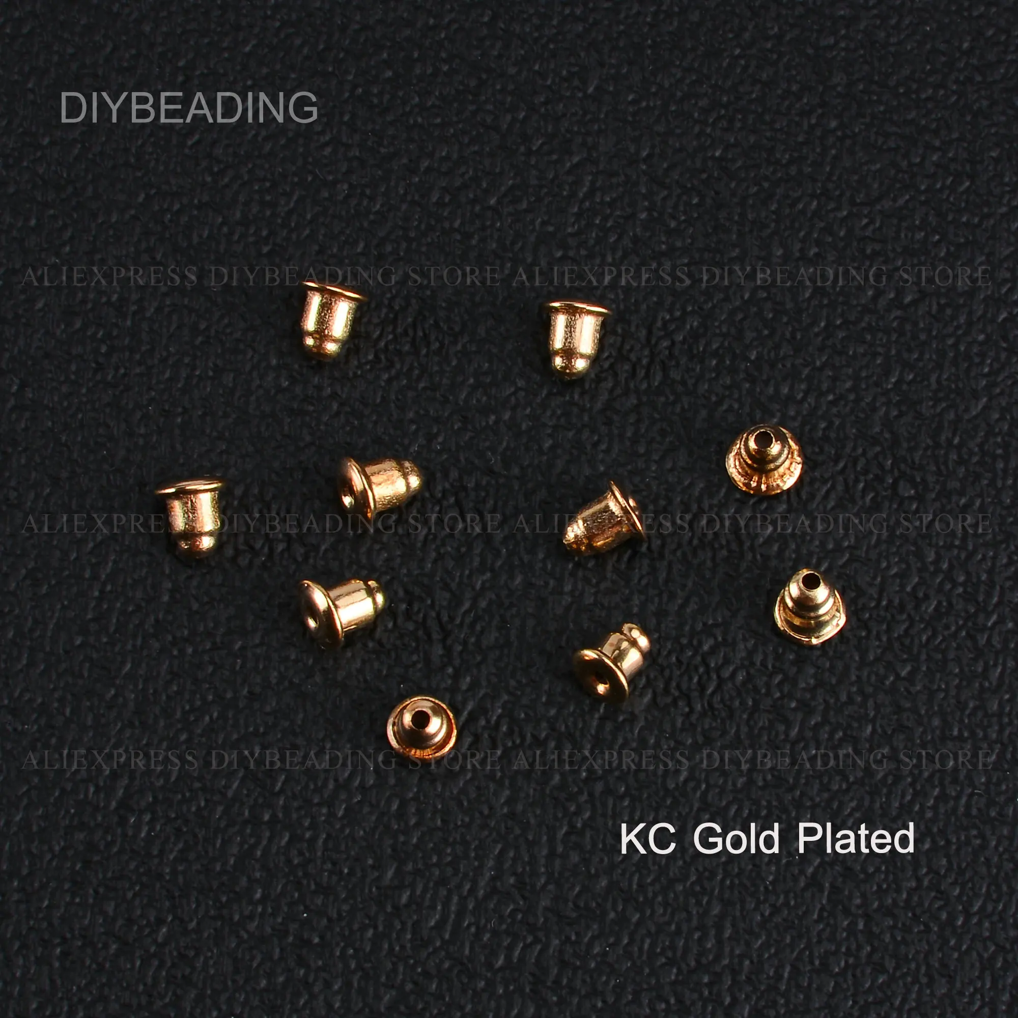 Заглушки для сережек 100-1000 шт. из белого золота латунь с гальваническим покрытием